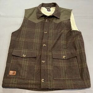 Moonshine Plaid Check Lumberjack Men Brad Paisley Plaid Sherpa Line Wool Western